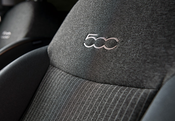 ICE AND BLACK MELANGE PINSTRIPEFABRIC SEATS