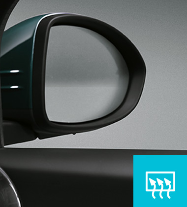 ELECTRICALLY ADJUSTABLE DOOR MIRRORS WITH DEFROST FUNCTION