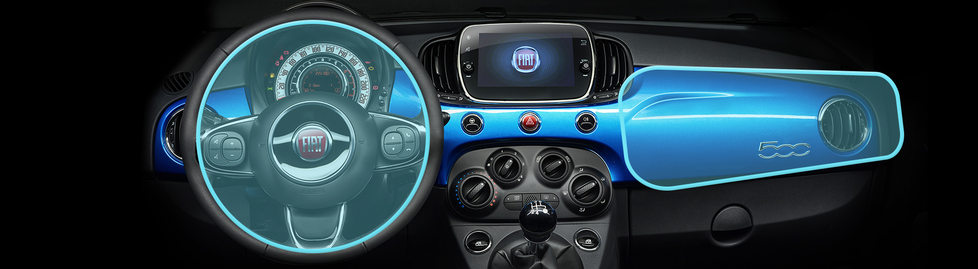 Fiat 500 airbags